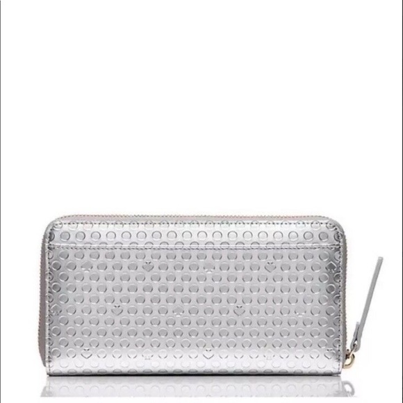 Kate Spade Large Silver Wallet NWT - Picture 6 of 7
